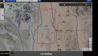 Lot outline showing 2 streams