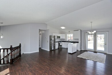 Vaulted ceiling adds to the spacious feel of the h