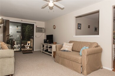 living room looking out onto patio