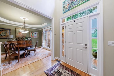 Beautifully appointed Dining Room, trey ceiling, t