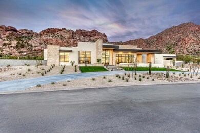 Front Elevation at Sunset