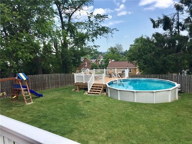 Above ground pool................privacy fence aro