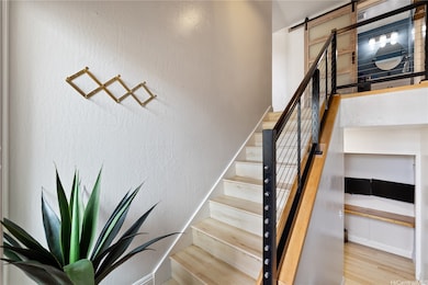 Stairs to the Living room and Dining