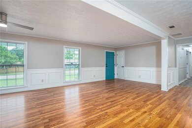 Unfurnished room with light wood-style flooring, a