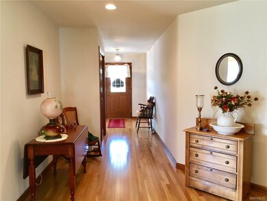 Beautiful hardwood floor Front door entry hall