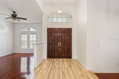 Entrance way with plank ceramic tile