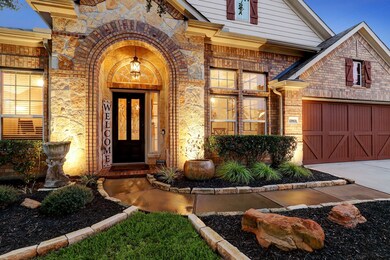 Exterior landscape lighting keeps the grounds well-illuminated & welcoming even at night.