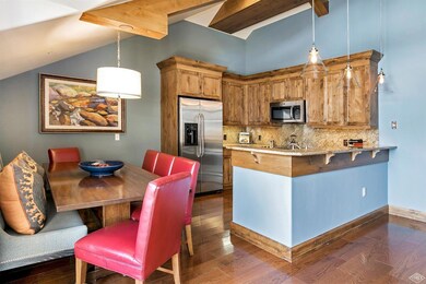 Dining area and kitchen.