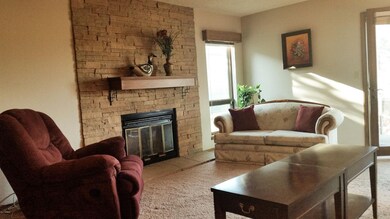 Beautiful stone fireplace