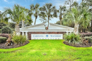 Community sign with a yard