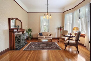 Living room off the right side of the center hall.