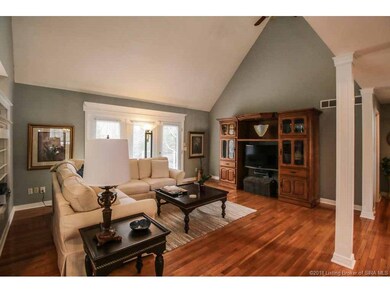Open Great Room with Soaring Ceiling