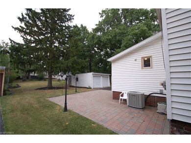 New brick paver patio; newer central air compresso