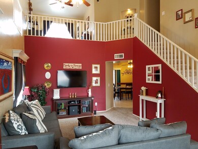Living room leading into dining room