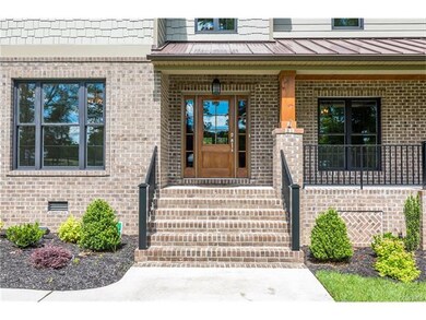 Gorgeous brick details add to the sophistication a