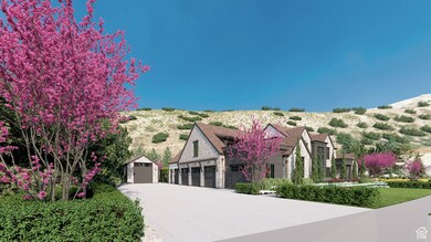 Attached 10 car garage, and detached 3 car AND enclosed RV garage.