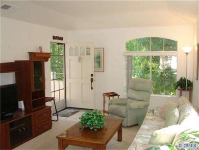 Living room entrance and tree top views from all w