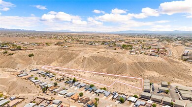Overview of rural landscape featuring a desert lan