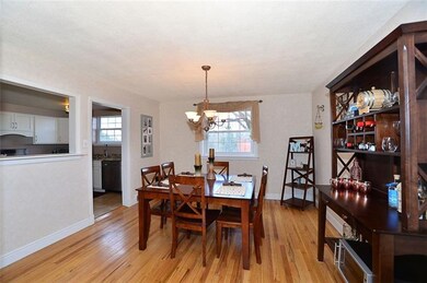 The open concept kitchen/dining room offers a grea