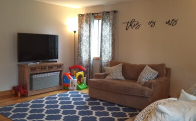 Lots of light with modern window treatments.