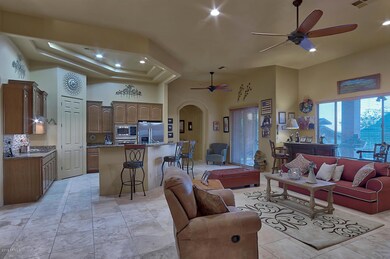 Great room and kitchen