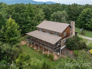 View of the back of the house with it's enormous c