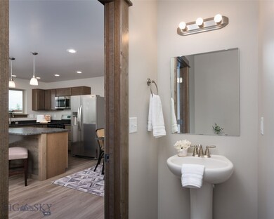 Main level half bath.