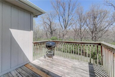 Deck with excellent view of treed green space.  Pr