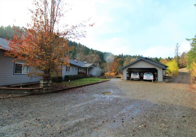 Front parking and garage.