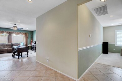 Entrance from front door (den on right)