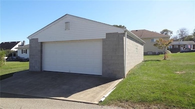 Large 22 x 22 two car garage with electric