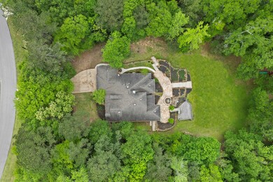 Aerial view of cleared portion of the property.