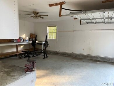 Finished interior garage