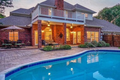 The backyard entertaining space with easy access t