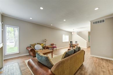 Large living room with natural light
