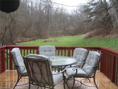 View of backyard from deck