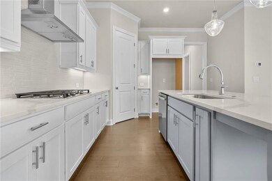 Kitchen includes 42in cabinets that have soft close doors.