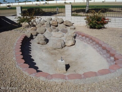 water feature in back yard