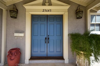 Double door entry and covered porch
