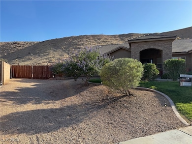 View of property exterior featuring a mountain vie