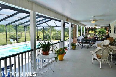 The covered Lanai overlooking the connected and sc