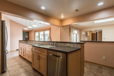 Kitchen to dining & patio