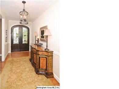 Foyer with beautiful double entry doors