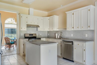 Access to the dining area from the kitchen.