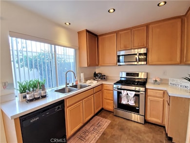 Kitchen area with window view to your patio.