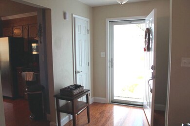 foyer with hardwood