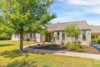 Single story home with a front yard, a standing se