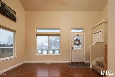 Classic Entryway with tall ceilings