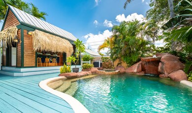 pool and tiki