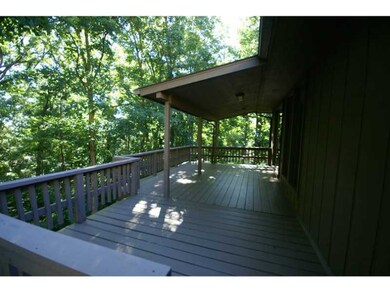 Exterior Back. large open and covered deck